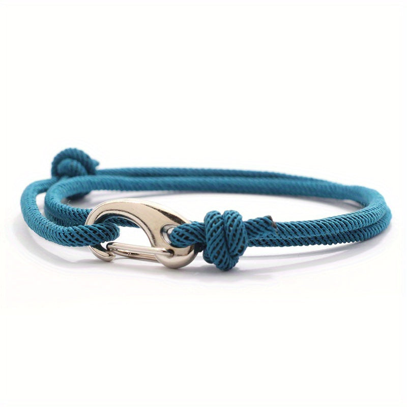 Men's Hook Clasp Cord Bracelet