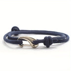 Men's Hook Clasp Cord Bracelet