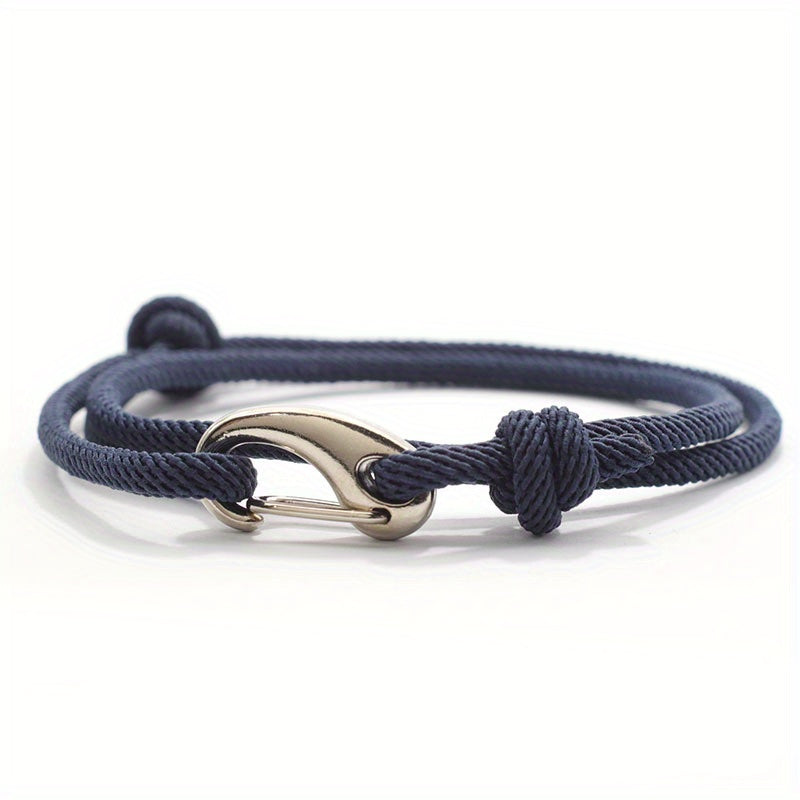 Men's Hook Clasp Cord Bracelet