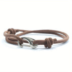 Men's Hook Clasp Cord Bracelet