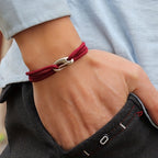 Men's Hook Clasp Cord Bracelet