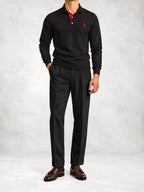 Men's Jersey Regular Fit Polo Pants Set