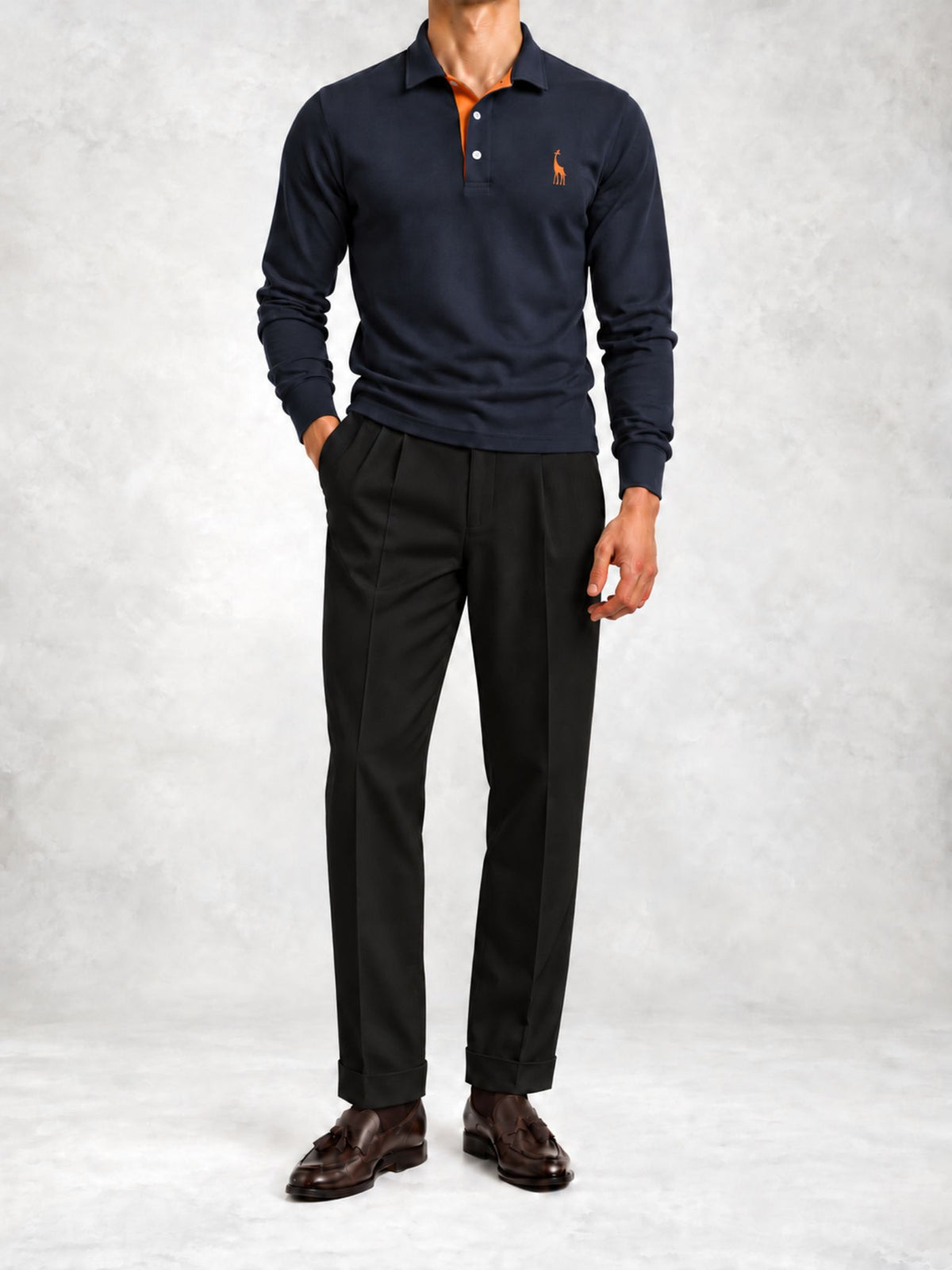 Men's Jersey Regular Fit Polo Pants Set