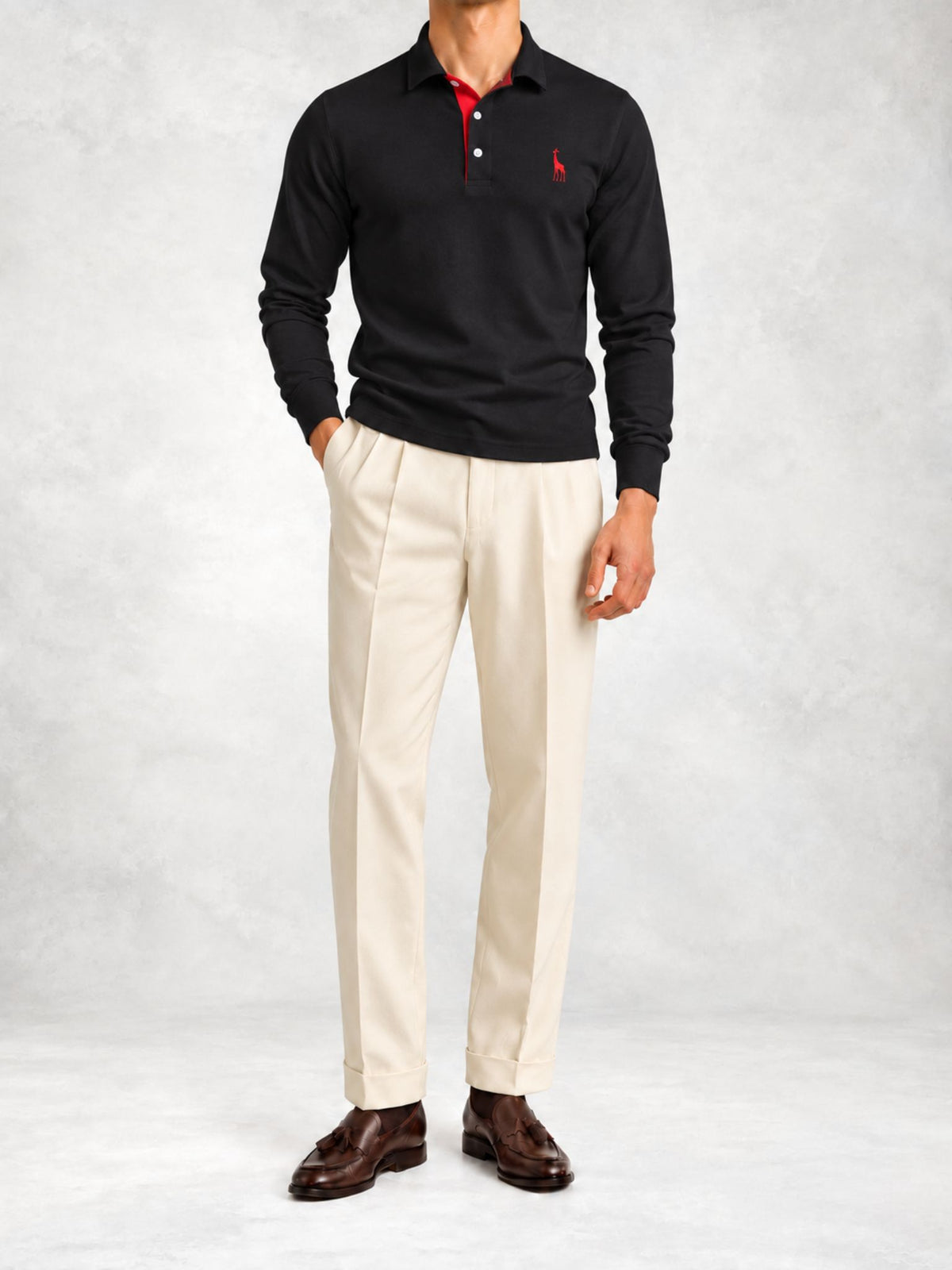 Men's Jersey Regular Fit Polo Pants Set