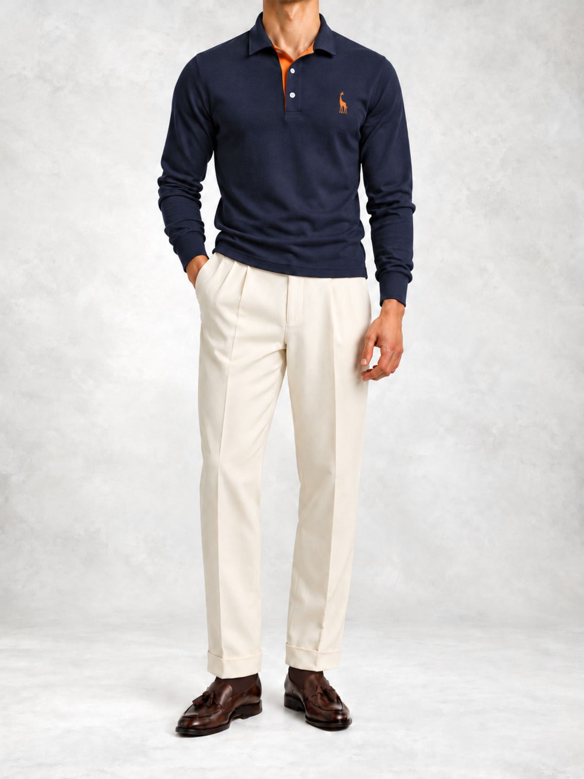Men's Jersey Regular Fit Polo Pants Set