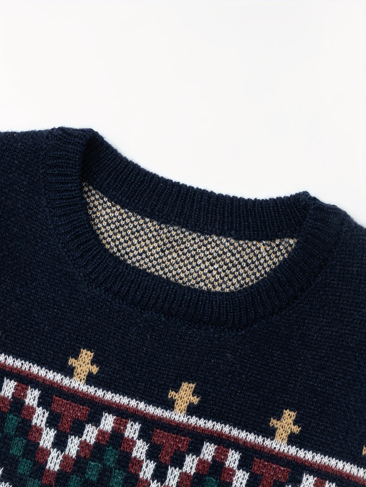 Men's Knit Crew Neck Sweater
