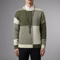 Men's Knit Crew Neck Color-Block Sweater