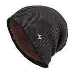 Men's Knit Faux Fur Lined Beanie