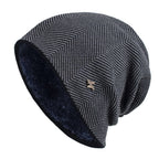 Men's Knit Faux Fur Lined Beanie