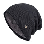 Men's Knit Faux Fur Lined Beanie