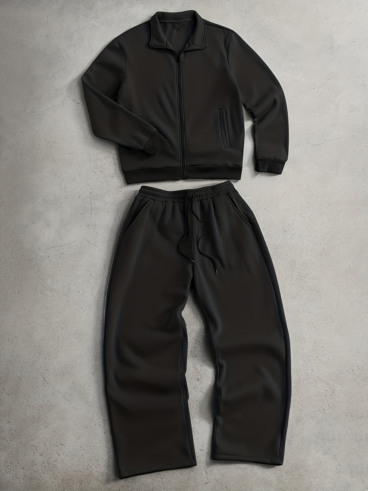 Men's Knit Full-Zip Jacket and Pants Set