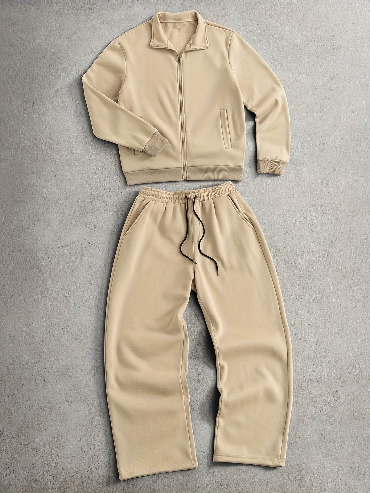 Men's Knit Full-Zip Jacket and Pants Set