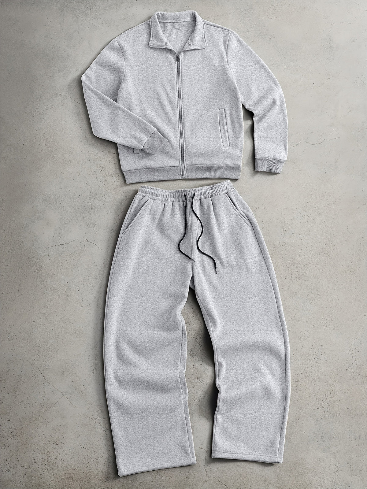 Men's Knit Full-Zip Jacket and Pants Set