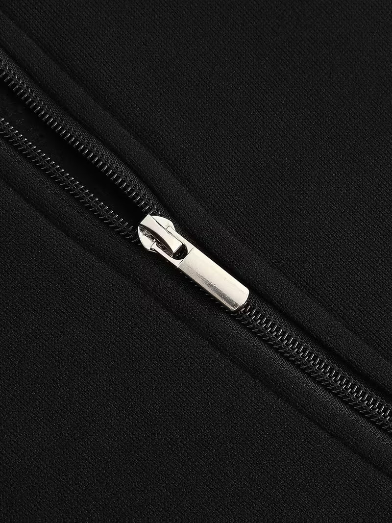 Men's Knit Full-Zip Mock Neck Sweatshirt