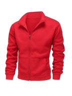 Men's Knit Full-Zip Mock Neck Sweatshirt