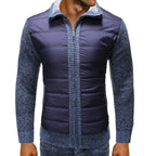 Men's Knit Full-Zip Quilted Jacket