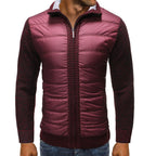 Men's Knit Full-Zip Quilted Jacket