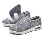 Men's Knit Hook-and-Loop Low-Top Sneakers