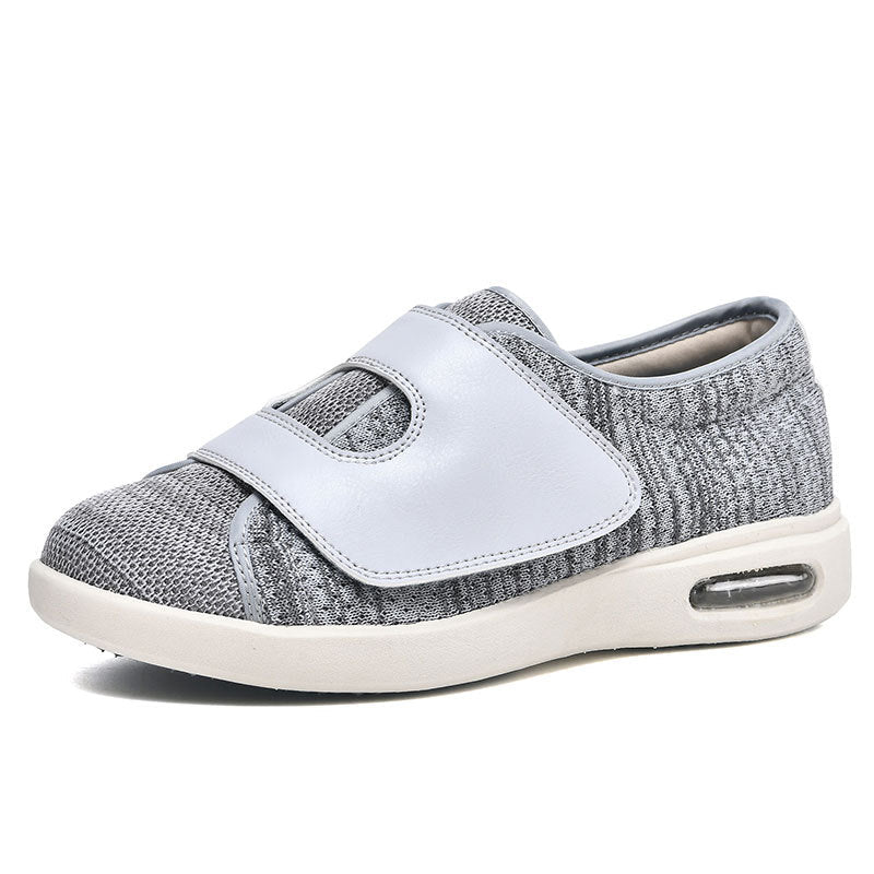 Men's Knit Hook-and-Loop Low-Top Sneakers