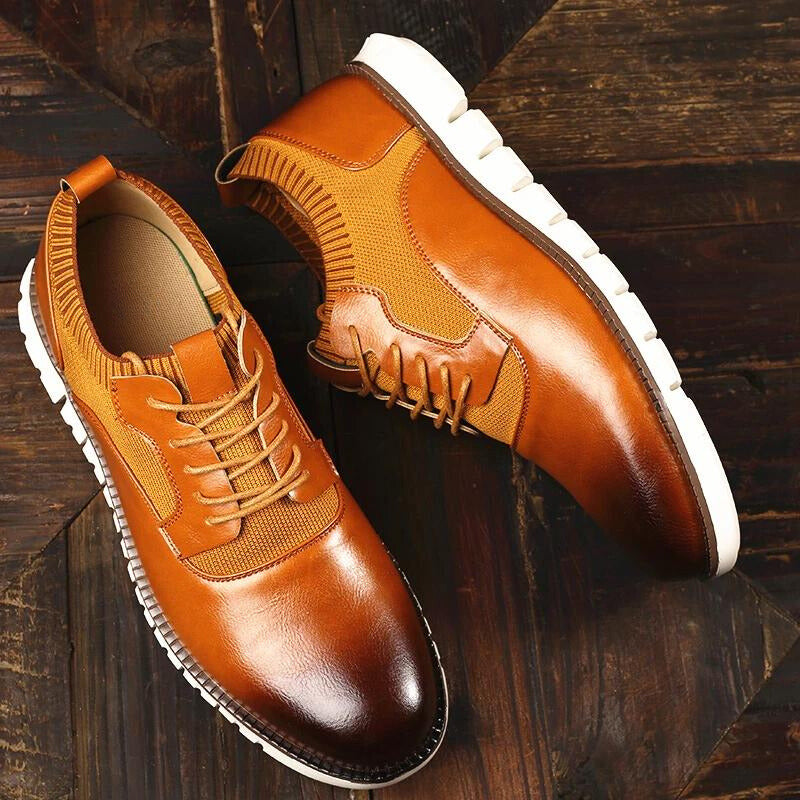 Men's Knit Lace-Up Shoes