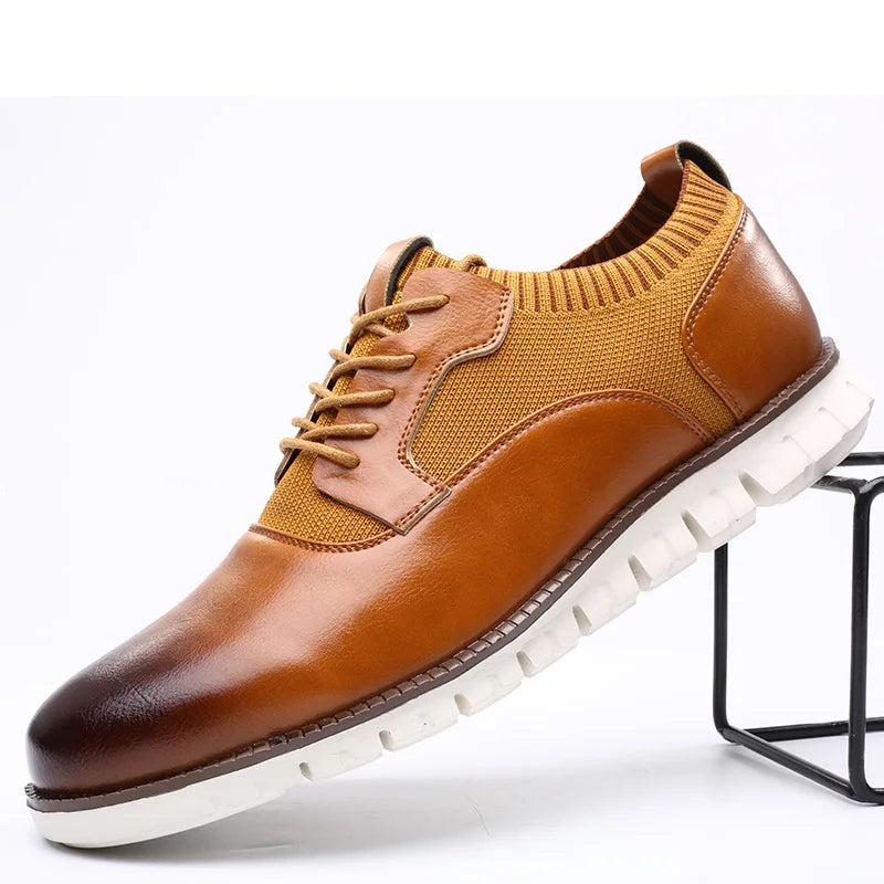 Men's Knit Lace-Up Shoes
