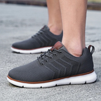 Men's Knit Lace-Up Walking Sneakers