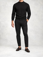 Men's Knit Mock Neck Sweater and Pants Set