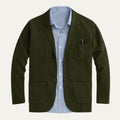 Men's Knit Notched Collar Blazer