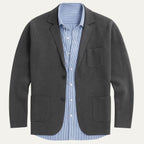 Men's Knit Notched Collar Blazer