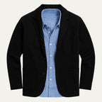 Men's Knit Notched Collar Blazer