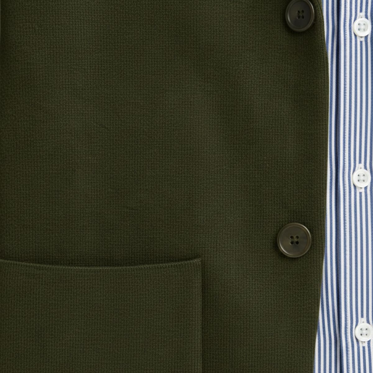 Men's Knit Notched Collar Blazer