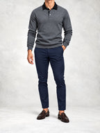 Men's Fine Knit Polo and Slim Pants Set