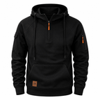 Men's Knit Quarter-Zip Hoodie