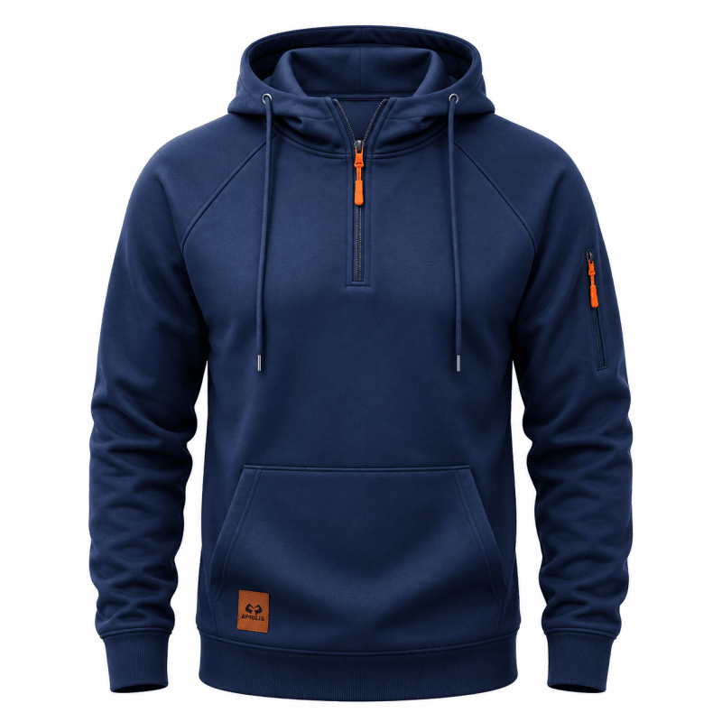 Men's Knit Quarter-Zip Hoodie