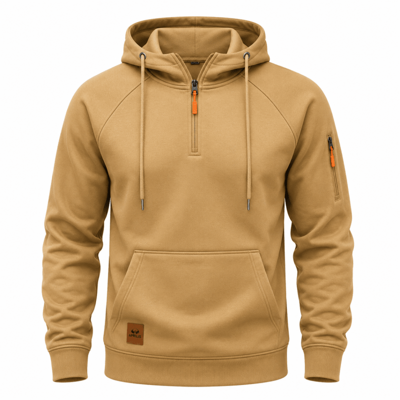 Men's Knit Quarter-Zip Hoodie