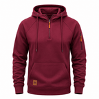 Men's Knit Quarter-Zip Hoodie