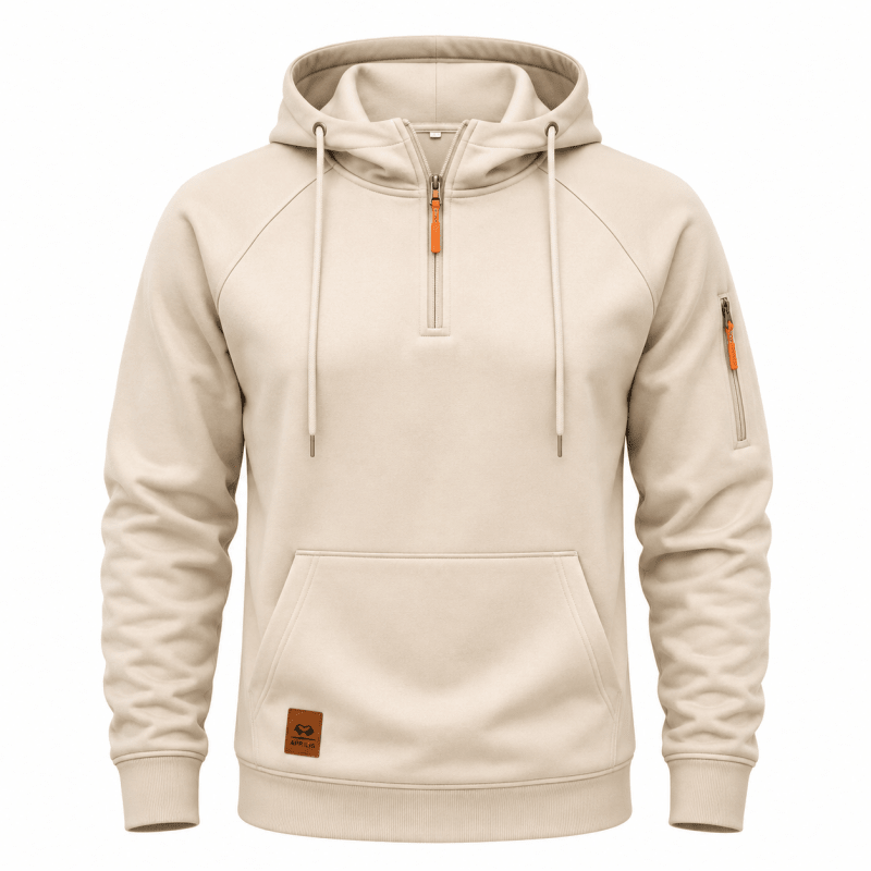 Men's Knit Quarter-Zip Hoodie
