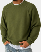 Men's Knit Relaxed Fit Crew Neck Sweater
