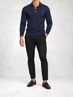 Men's Knit Slim Fit Polo and Pants Set