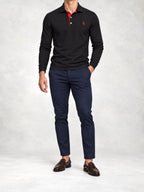 Men's Knit Slim Fit Polo and Pants Set