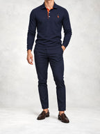 Men's Knit Slim Fit Polo and Pants Set