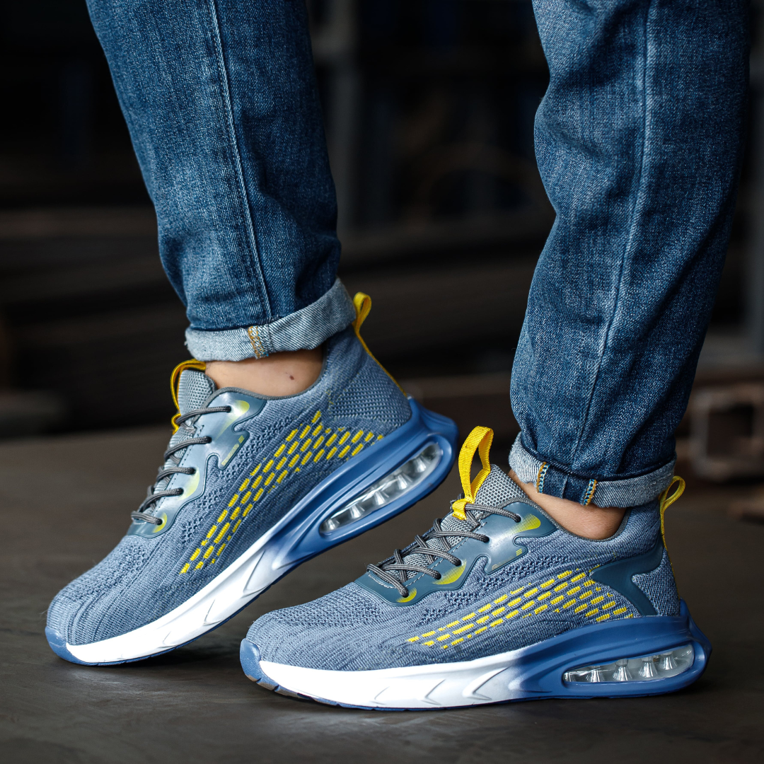 Men's Knit Thick Sole Low-Top Sneakers