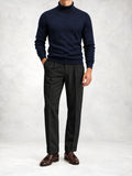 Men's Knit Turtleneck Sweater and Pants Set