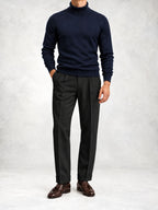 Men's Knit Turtleneck Sweater and Pants Set