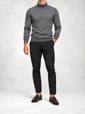 Men's Knit Turtleneck Sweater and Slim Pants Set