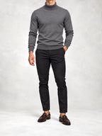 Men's Knit Turtleneck Sweater and Slim Pants Set
