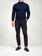 Men's Knit Turtleneck Sweater and Slim Pants Set