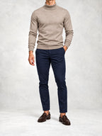 Men's Knit Turtleneck Sweater and Slim Pants Set
