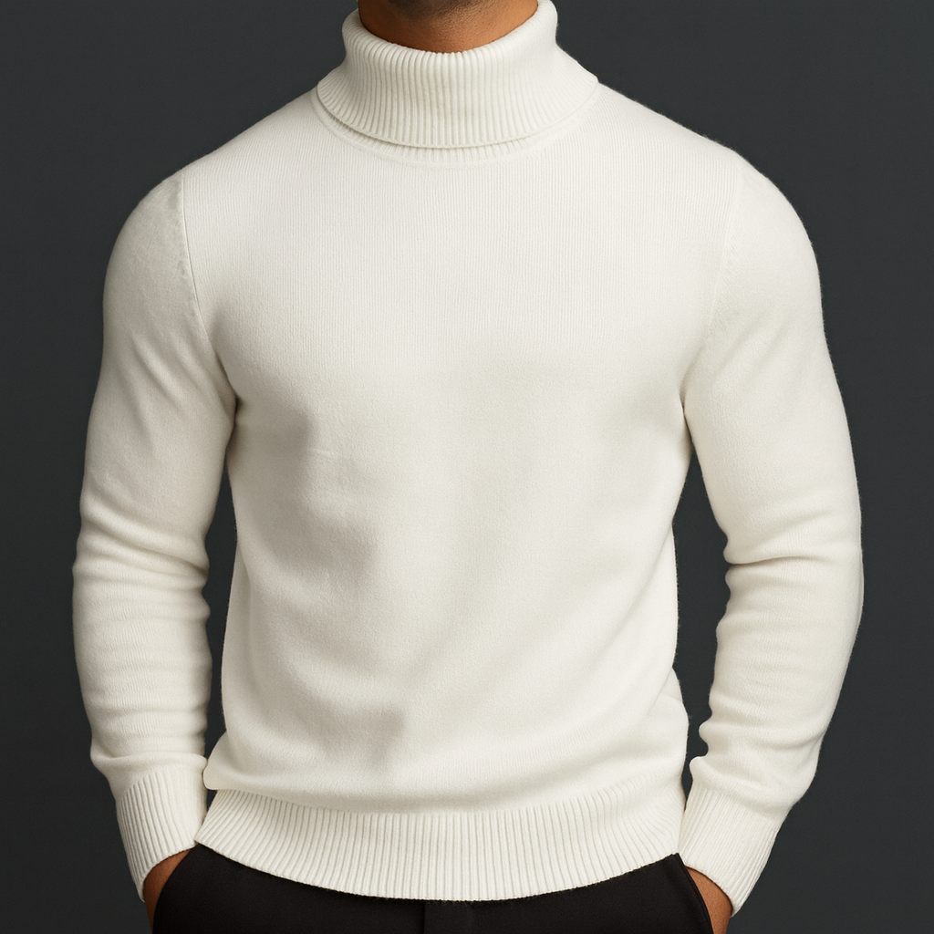 Men's Knit Turtleneck Sweater