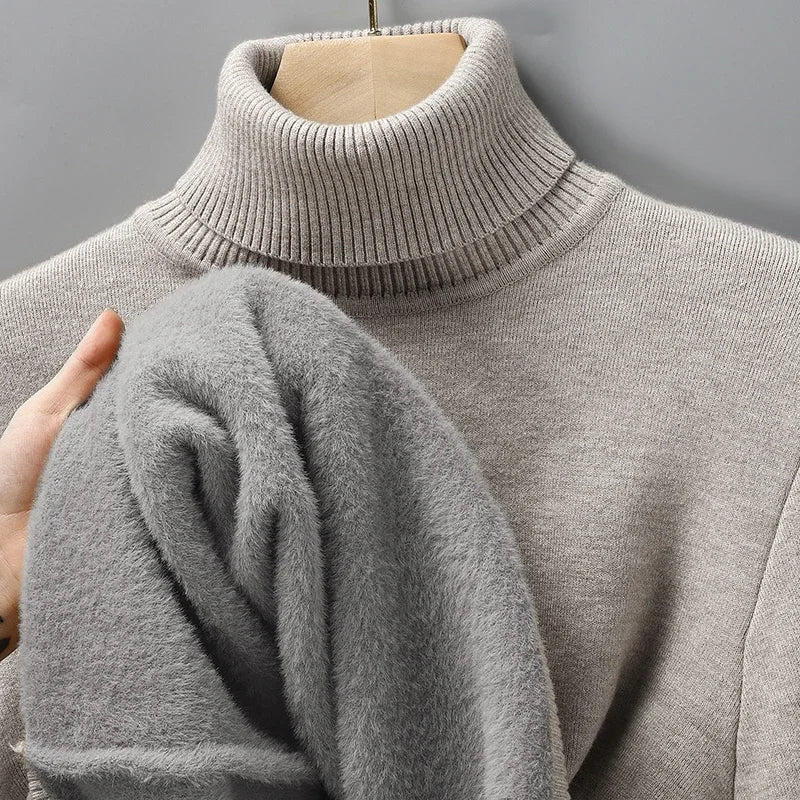 Men's Knit Turtleneck Sweater